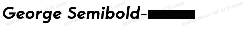 George Semibold字体转换